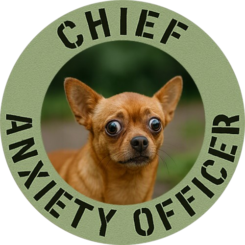 Chief Anxiety Officer T-Shirt — Funny Dog Graphic Tee