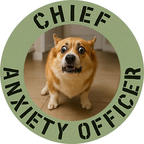 Chief Anxiety Officer T-Shirt – Funny Dog Meme Tee