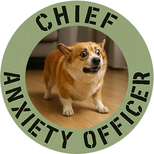 Chief Anxiety Officer T-Shirt – Funny Corgi Anxiety Tee