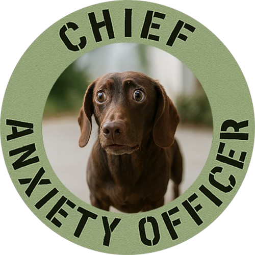 Chief Anxiety Officer T-Shirt — Funny Dog Graphic Tee for Pet Lovers