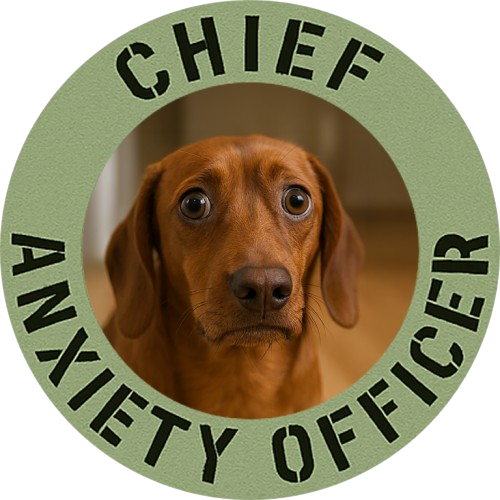 Chief Anxiety Officer T-Shirt — Funny Dog Graphic Tee