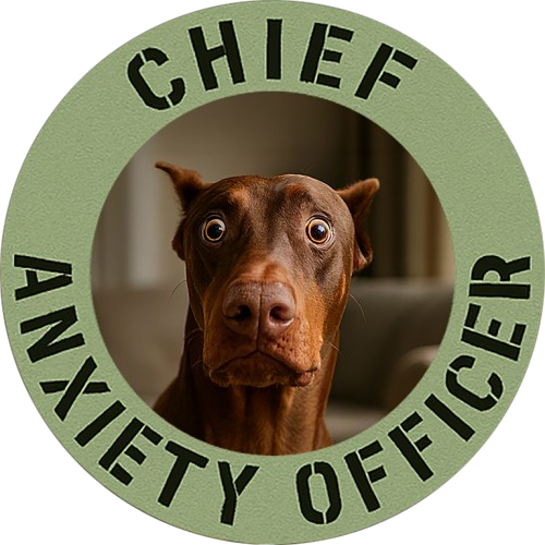 Chief Anxiety Officer T-Shirt – Funny Dog Graphic Tee