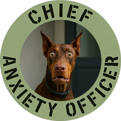 Chief Anxiety Officer T-Shirt — Funny Dog Graphic Tee