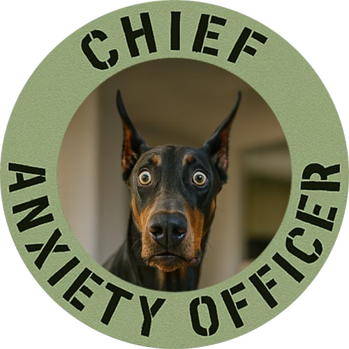 Chief Anxiety Officer T-Shirt — Funny Dog Graphic Tee for Pet Lovers