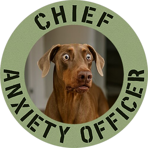 Chief Anxiety Officer T-Shirt – Funny Dog Tee for Anxious Pet Lovers