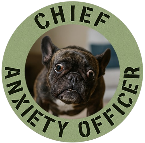 Chief Anxiety Officer T-Shirt — Funny Dog Graphic Tee