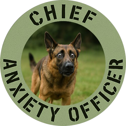 T-Shirt — "Chief Anxiety Officer" Dog Graphic Tee