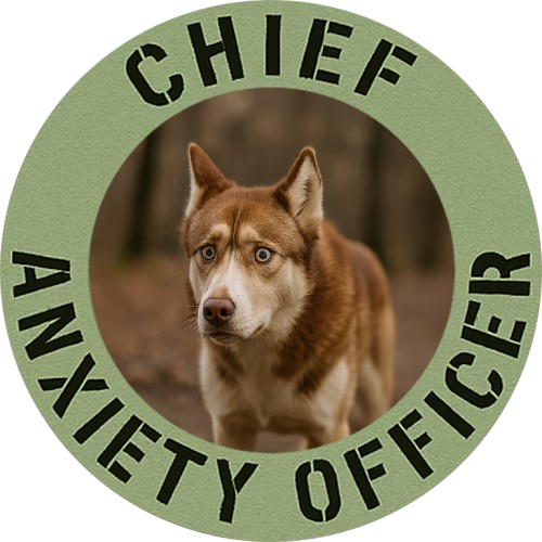 Chief Anxiety Officer T-Shirt — Funny Dog Graphic Tee for Dog Lovers & Anxious Humor