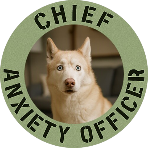 Chief Anxiety Officer Tee — Funny Dog Graphic T-Shirt