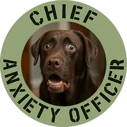 Chief Anxiety Officer Dog T‑Shirt – Funny Pet Lover Tee