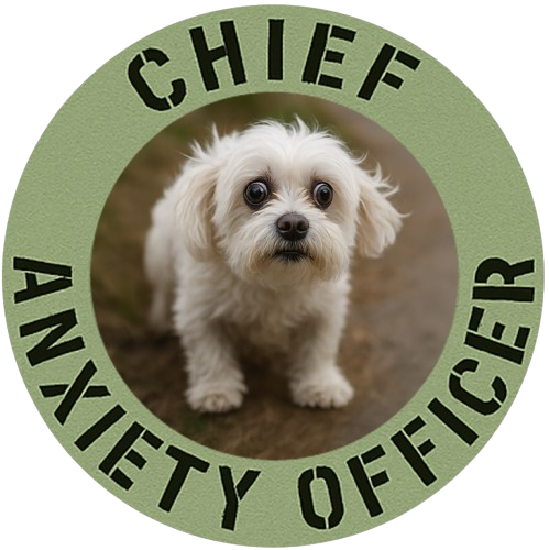 Chief Anxiety Officer T-Shirt — Cute Puppy Graphic Tee for Dog Lovers