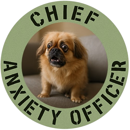 Chief Anxiety Officer Tee — Funny Pekingese Dog Graphic T-Shirt