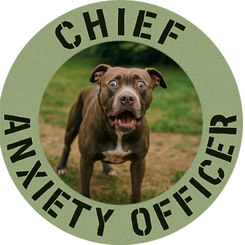 Dog Lover T-Shirt — "Chief Anxiety Officer" Graphic Tee with Funny Pup Design