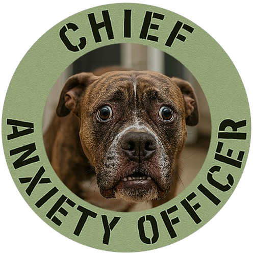 Chief Anxiety Officer Dog T-Shirt - Funny Pet Lover Tee