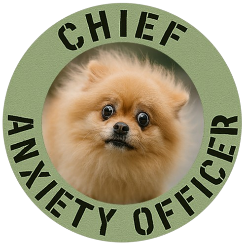 Chief Anxiety Officer Dog T-Shirt — Funny Pomeranian Pet Tee