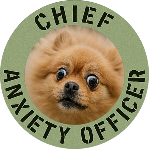 Chief Anxiety Officer Tee — Funny Pomeranian Graphic T-Shirt
