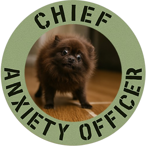 Chief Anxiety Officer T-Shirt — Funny Dog Graphic Tee