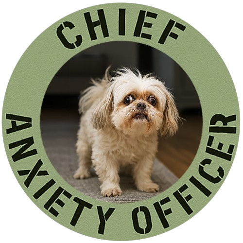 Chief Anxiety Officer T-Shirt — Cute Dog Humor Tee