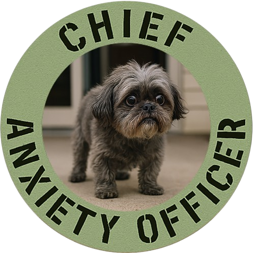 Chief Anxiety Officer T-Shirt — Funny Dog Graphic Tee