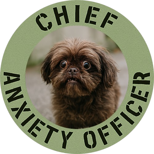 Chief Anxiety Officer T-Shirt — Funny Dog Graphic Tee