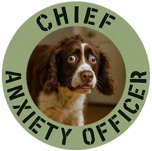 Chief Anxiety Officer Tee — Cute Dog Graphic T‑Shirt