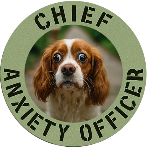 Chief Anxiety Officer T-Shirt — Funny Dog Graphic Tee for Pet Lovers