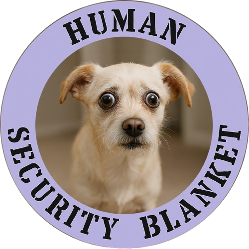 Dog 'Human Security Blanket' T-Shirt — Cute Rescue Pup Graphic Tee