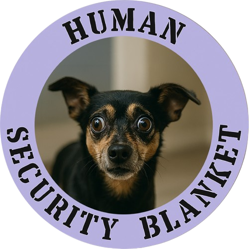 Human Security Blanket T-Shirt — Cute Dog Photo Tee
