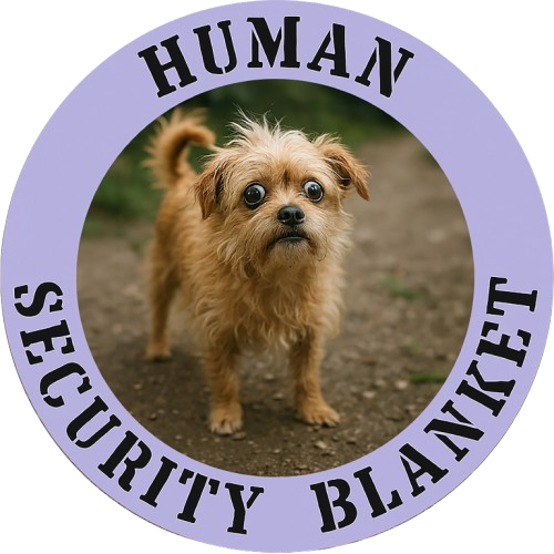 Dog 'Human Security Blanket' T-Shirt – Cute Small Dog Photo Tee