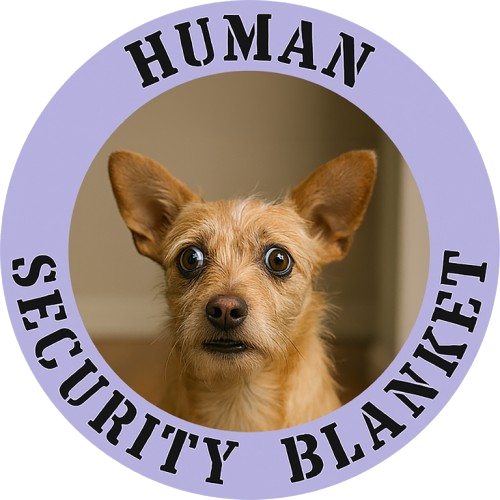 Dog Photo Tee — "Human Security Blanket" Cute Chihuahua Graphic T‑Shirt