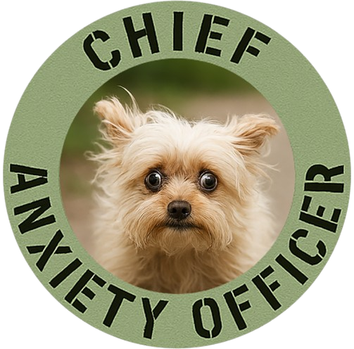 Chief Anxiety Officer T-Shirt — Cute Dog Graphic Tee for Dog Lovers