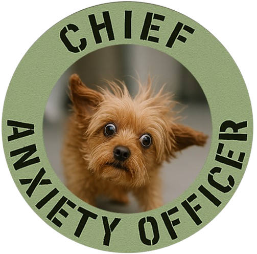 Chief Anxiety Officer Dog T‑Shirt – Funny Pet Lover Tee
