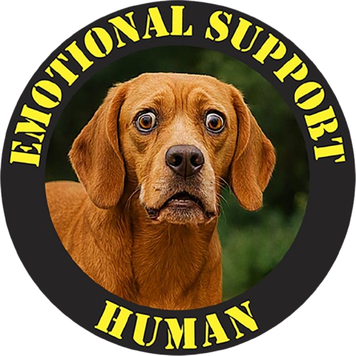 Emotional Support Human T-Shirt — Dog Portrait Graphic Tee