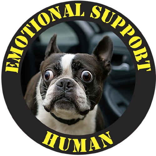 Emotional Support Human T-Shirt — Funny Boston Terrier Pet Tee