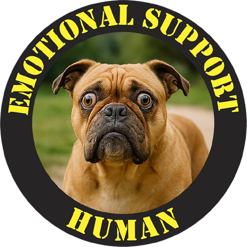 Emotional Support Human Dog T-Shirt – Funny Pet Lover Tee