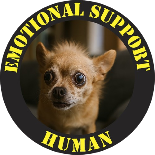 Emotional Support Human T-Shirt — Funny Chihuahua Rescue Tee