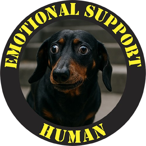 Emotional Support Human T-Shirt — Funny Dog Support Tee for Pet Lovers