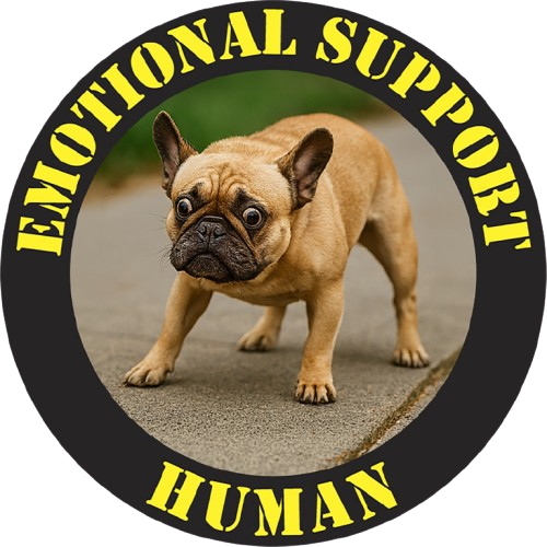 Emotional Support Human Tee — Funny French Bulldog Support Shirt