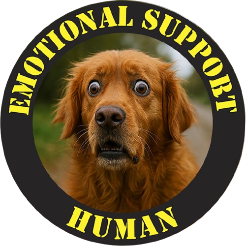Emotional Support Human T-Shirt — Dog Photo Graphic Tee