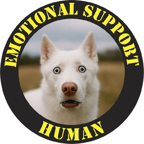 T‑Shirt — "Emotional Support Human" Husky Rescue Tee