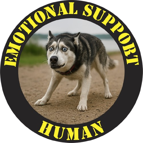 Emotional Support Human T-Shirt — Funny Rescue Dog Graphic Tee