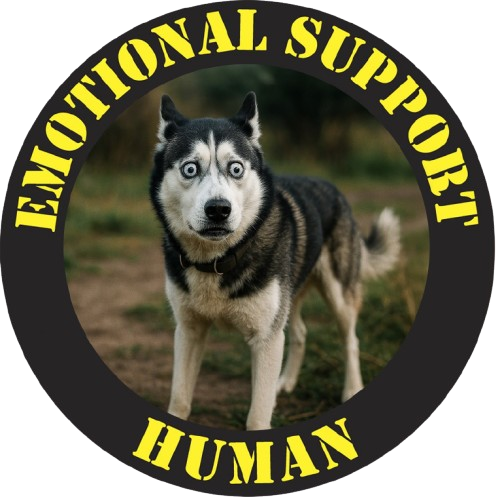 Emotional Support Human T‑Shirt — Funny Dog Support Shirt
