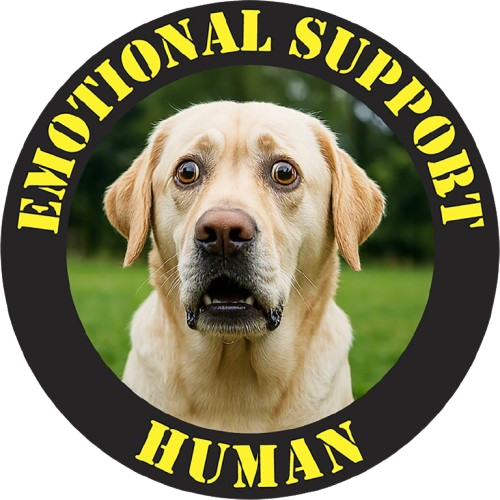 Emotional Support Human T-Shirt — Funny Labrador Pet Lover Tee