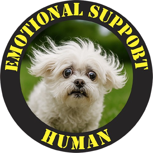 Emotional Support Human T-Shirt — Cute Dog Pet Lover Tee