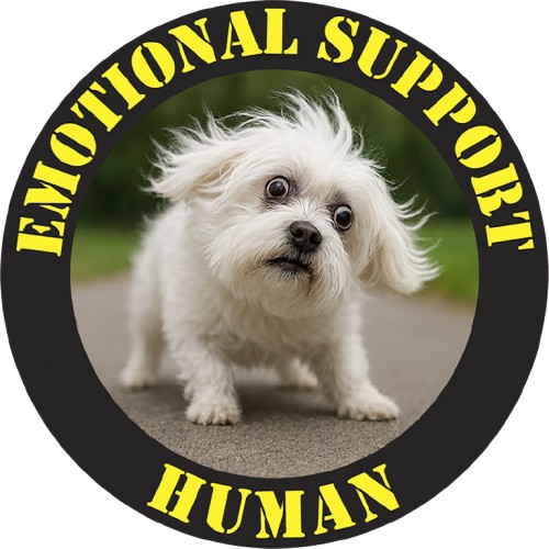 Emotional Support Human T‑Shirt - Cute Puppy Graphic Tee