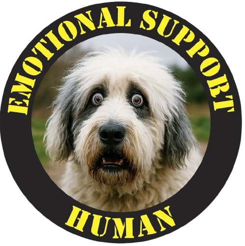 Emotional Support Human T-Shirt — Cute Dog Photo Graphic Tee