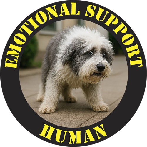 T-Shirt — "Emotional Support Human" Dog Photo Tee
