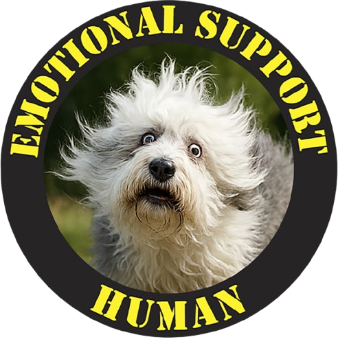 Emotional Support Human T‑Shirt — Cute Rescue Dog Pet Lover Tee