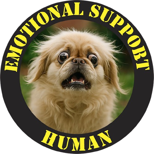 Emotional Support Human T‑Shirt — Funny Cute Dog Rescue Tee