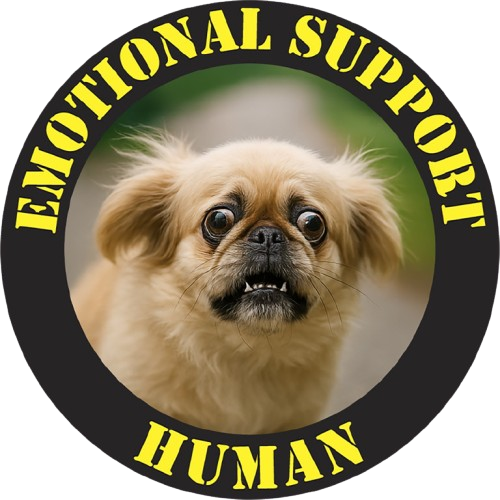 Emotional Support Human T-Shirt — Funny Pomeranian Pet Lover Tee